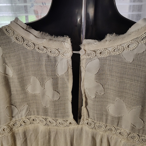 Davi & Dani Top Womens 3X Boho Lace Cocquette Cottagecore Blouse - Picture 5 of 8